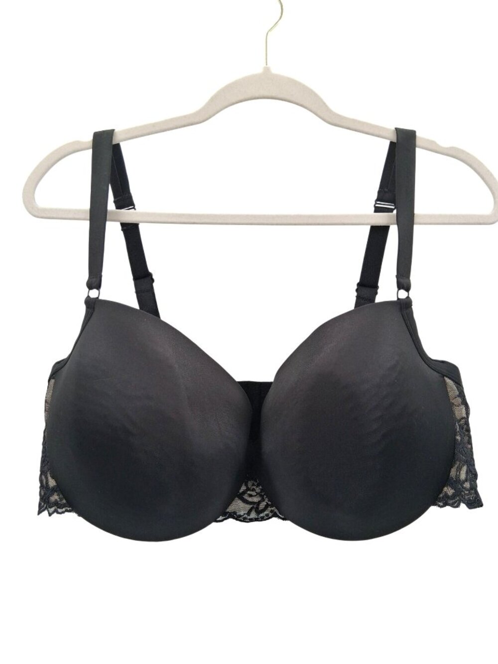 Cacique Black Lace Underwire Bra 44DD